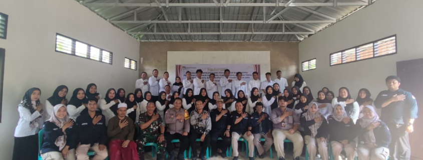 Polsek Sangasanga Menghadiri Pelantikan KPPS Kelurahan Jawa