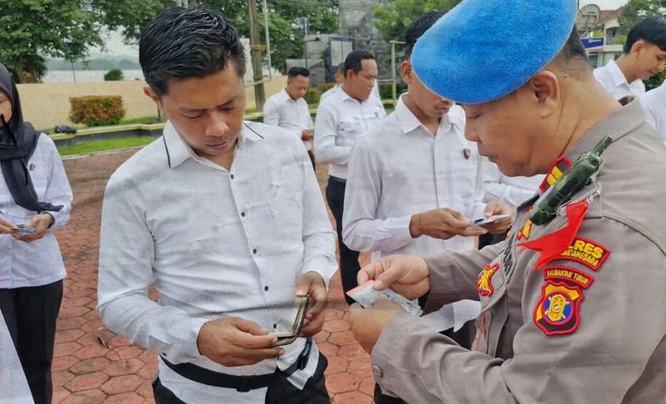 Propam Polres Kukar Menggelar Gaktiblin