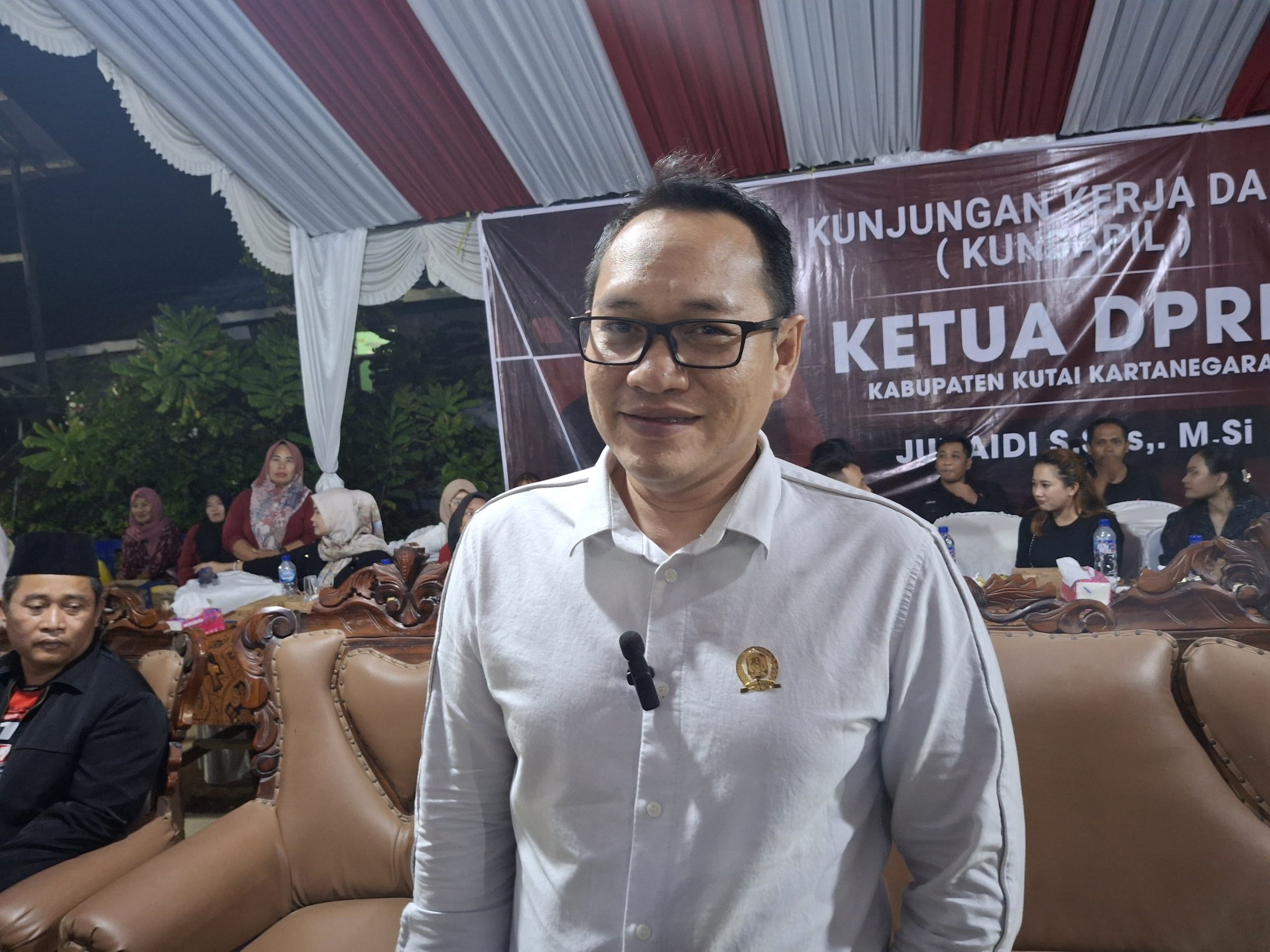 Ketua DPRD Kabupaten Kutai Kartanegara, Junaidi S.Sos,.M.Si (Nur Fadillah Indah)