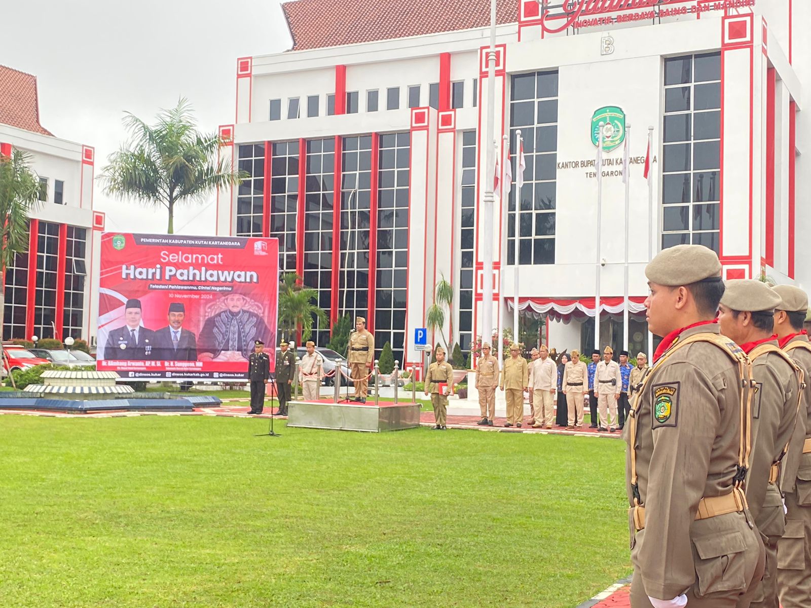 Dokumentasi Upacara Peringatan Hari Pahlawan di Kutai Kartanegara