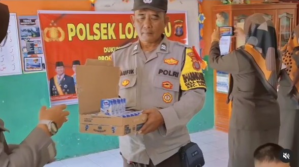 Polsek Lua Kulu Memberikan Makanan Bergizi Untuk Dukung Program Asta Cita Presiden