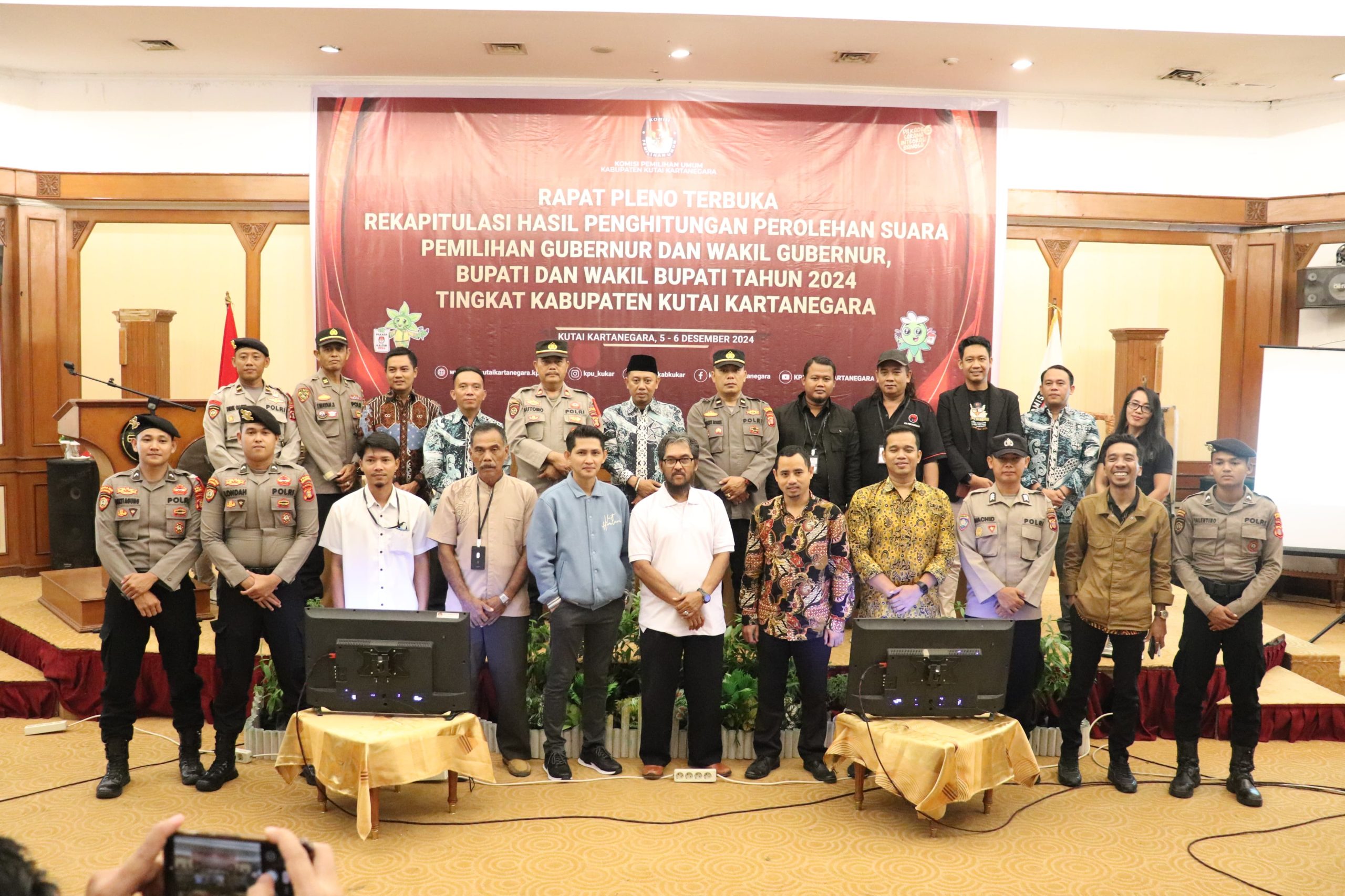Rekapitulasi Suara Pilbup Kukar 2024 Rampung