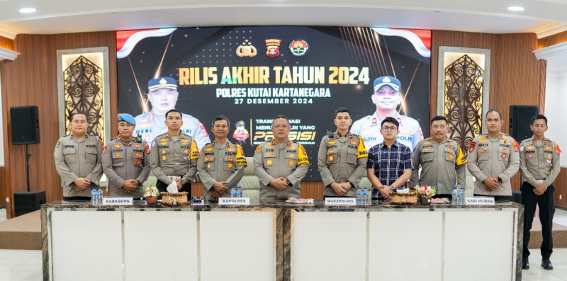 Rilis Akhir Tahun 2024 (Polres Kukar)