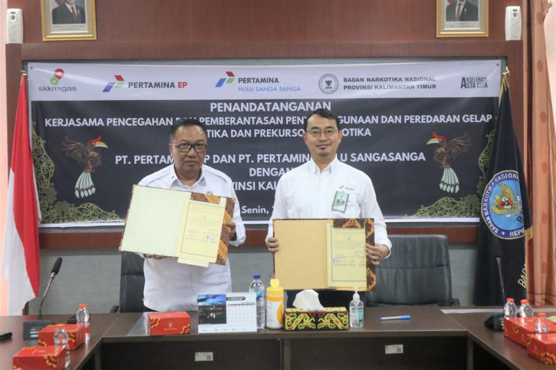 Press Release Lindungi Tempat Kerja dari Narkotika, PT Pertamina Hulu Indonesia Zona 9 Bersinergi dengan BNN Kalimantan Timur