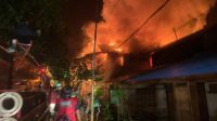 Kebakaran 6 rumah di sebulu ilir, (Damkar Kukar For Mediaetam)