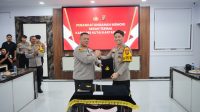 Penyambutan Kapolres Kukar Baru, AKBP Dody Surya Putra beserta Ibu (Humas For Mediaetam)