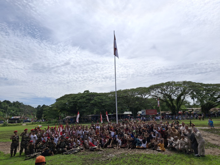 Perayaan merah putih sangasanga