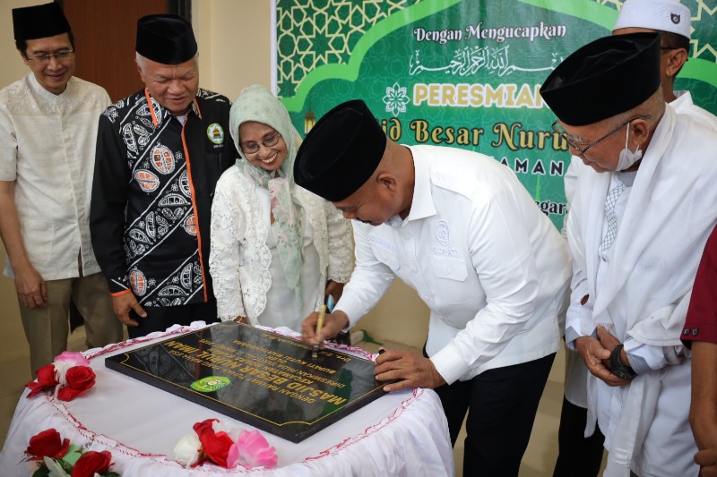 Peresmian Masjid Nurul Iman di Desa Muara