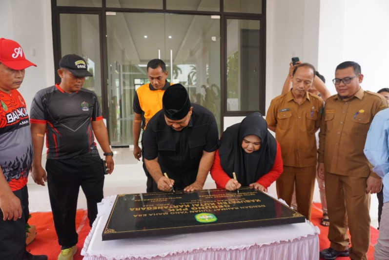Gedung PKK Kukar Resmi Berdiri, Disambut Senam Bersama dan Hadiah Menarik