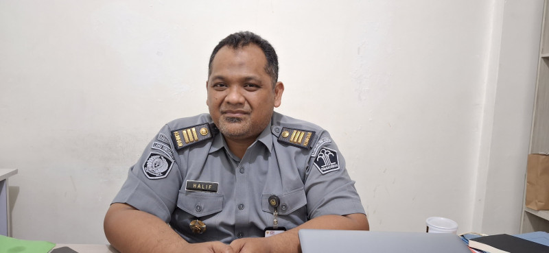 Halif , Kepala Seksi (Kasi) Bimbingan Narapidana dan Anak Didik (Binadik)