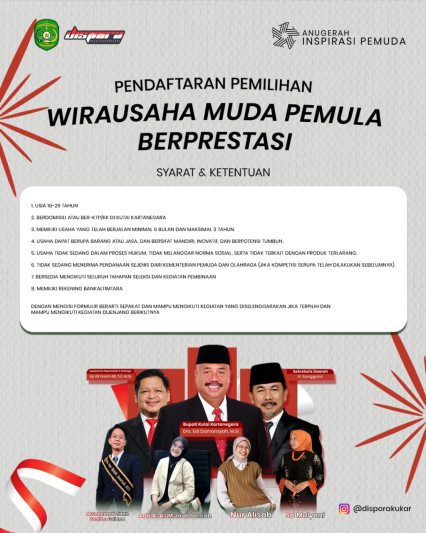 Dispora Kukar Buka Pendaftaran Wirausaha Muda Pemula 2025, Saatnya Pemuda Kreatif Unjuk Gigi!