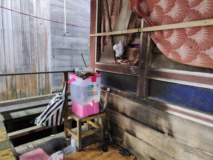 Tempat sumber awal muncul api (Facebook Ratna Dewi)