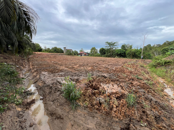 Teks Foto: Lahan 1 Hektare yang disediakan oleh Pemdes untuk korban longsor loa janan (Doc. Abdul Rasyid)