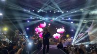 Penampilan J-rock di Taman Kota Raja, Tenggarong (DILLA)