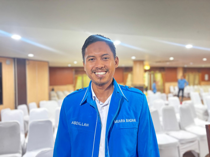 Teks Foto : Ketua Careteker KNPI Kukar (DILLA)