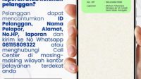 Pesan layanan PDAM Kukar Pesan layanan PDAM Kukar