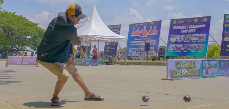 Lomba begasing saat erau 2024 (Doc. Instagram Dispora Kukar)
